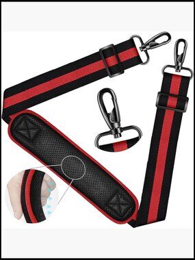 Universal Adjustable Shoulder Strap with Breathable Pad for Bags